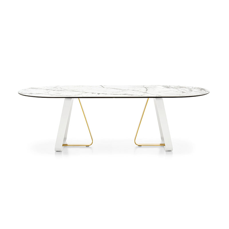 calligaris oval dining table