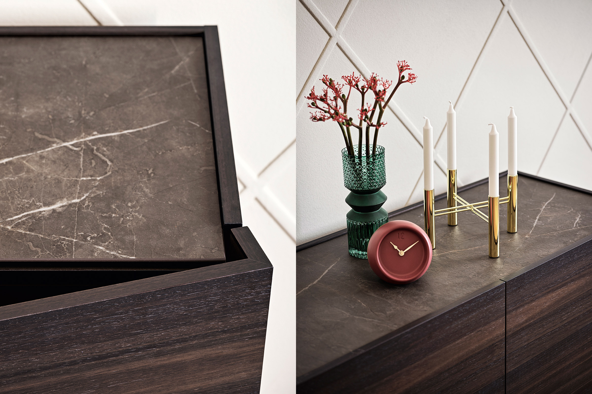 Calligaris horizon Contemporary TV Bench PushPull + Soft Close