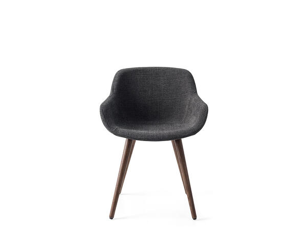 Igloo Upholstered armchair with wooden legs CS1810 Calligaris