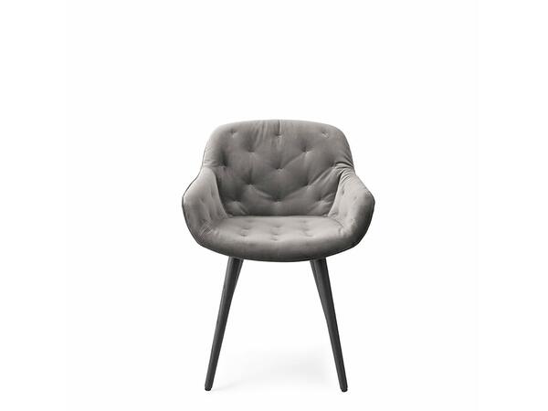 Igloo Armchair with plush seat and wooden legs CS1841 Calligaris