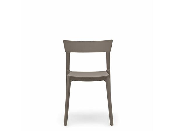 Skin Stackable plastic chair with open back Stackable X 6