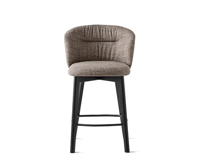 Sweel: Upholstered chair with wooden base | Calligaris New York
