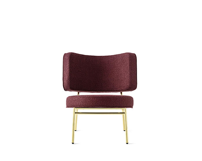 Coco: Upholstered lounge chair with metal frame | Calligaris New York