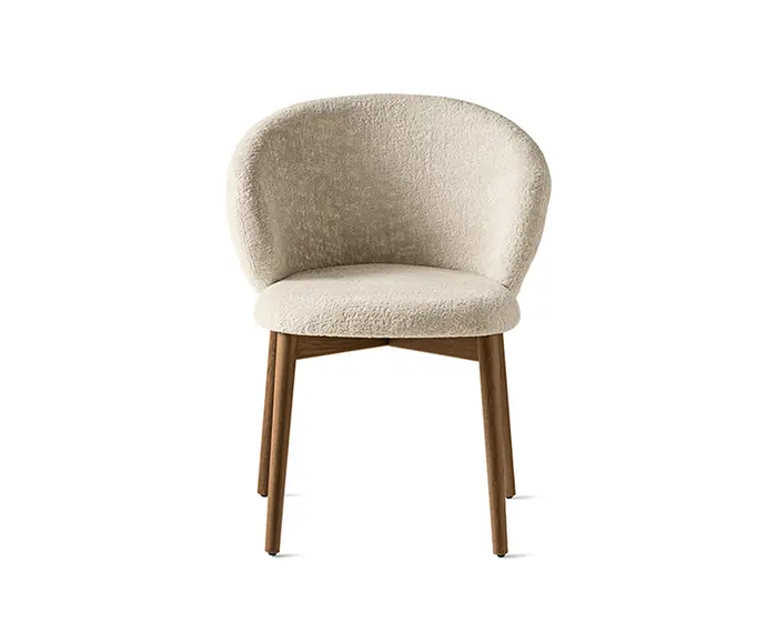 Oleandro: Upholstered chair with wooden base | Calligaris New York