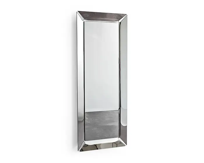 Pleasure: Large rectangular mirror with glass frame | Calligaris