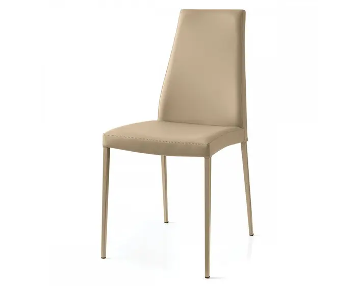 Aida: Padded upholstered chair with metal frame | Calligaris New York