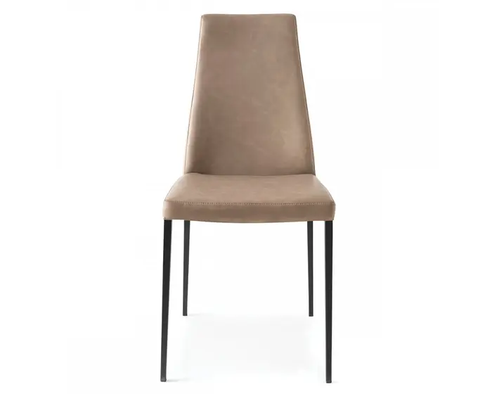 Aida: Padded upholstered chair with metal frame | Calligaris New York