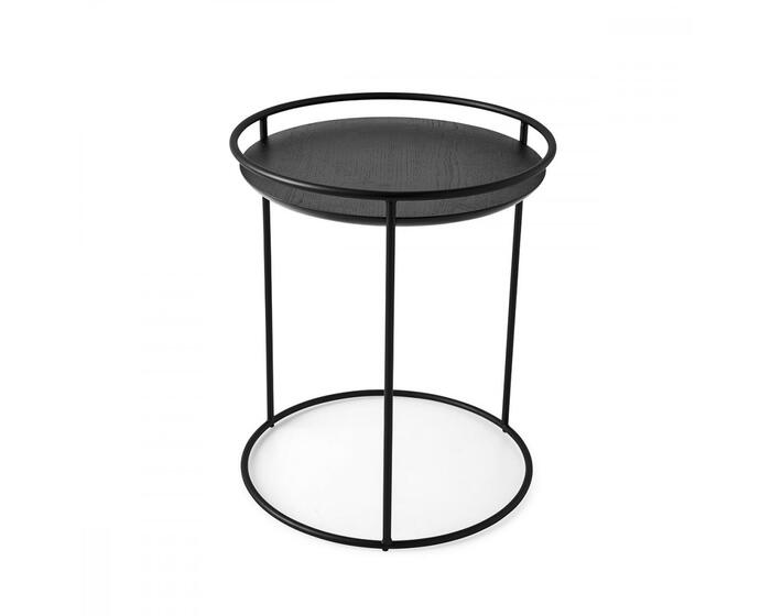 Atollo: Round end table with metal frame | Calligaris New York