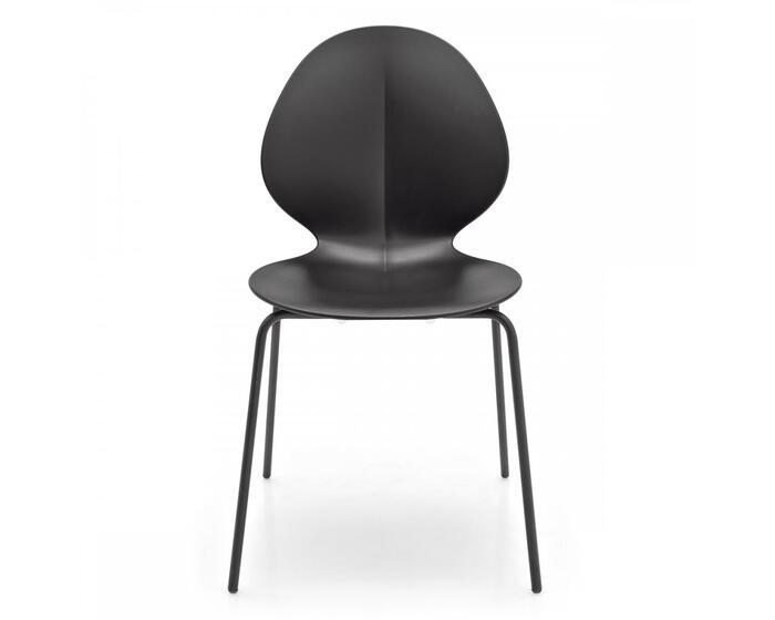 Basil: Plastic or leather chair with metal base | Calligaris New York