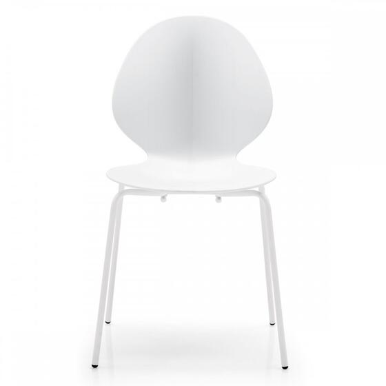 Basil: Stackable chair with metal base | Calligaris New York