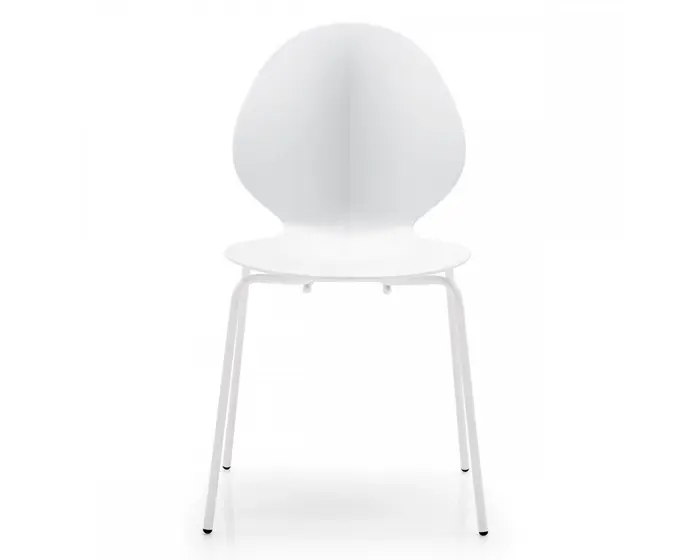 Basil: Plastic or leather chair with metal base | Calligaris New York