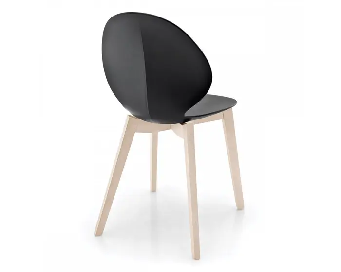 Basil: Chair with wooden base | Calligaris New York