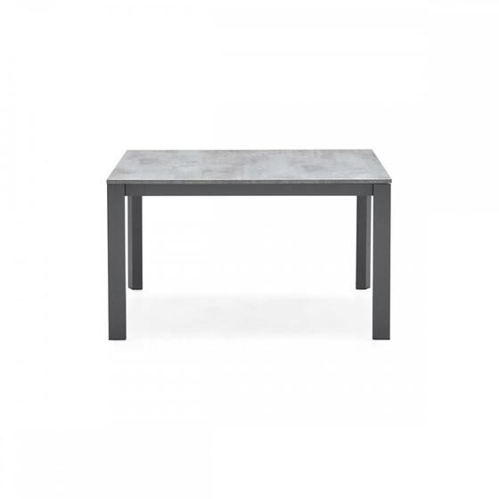 Duca Table with extendable rectangular top and metal legs Small
