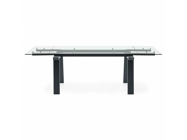 Small extendable discount glass dining table