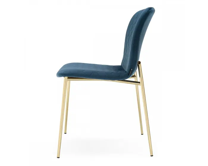 Love: Upholstered quilted chair with metal frame | Calligaris New York