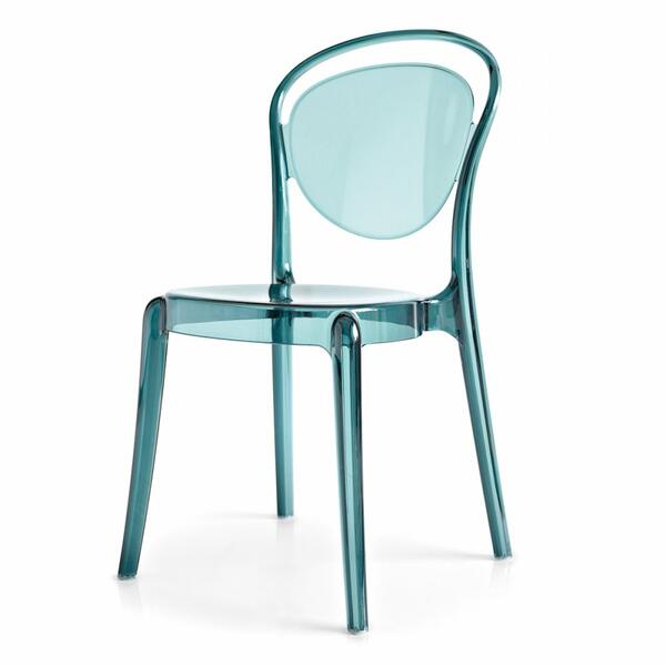 Parisienne Stackable chair for outdoor with metal base Stackable X 