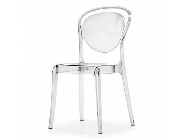 Parisienne Stackable chair for outdoor with metal base Stackable X