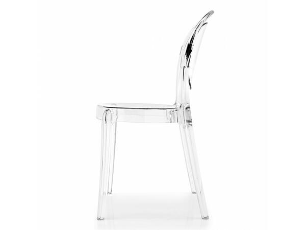 Parisienne Stackable chair for outdoor with metal base Stackable X 