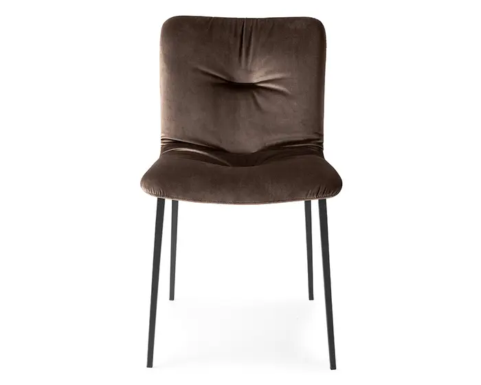 Annie: Chair with plush seat and metal base | Calligaris New York