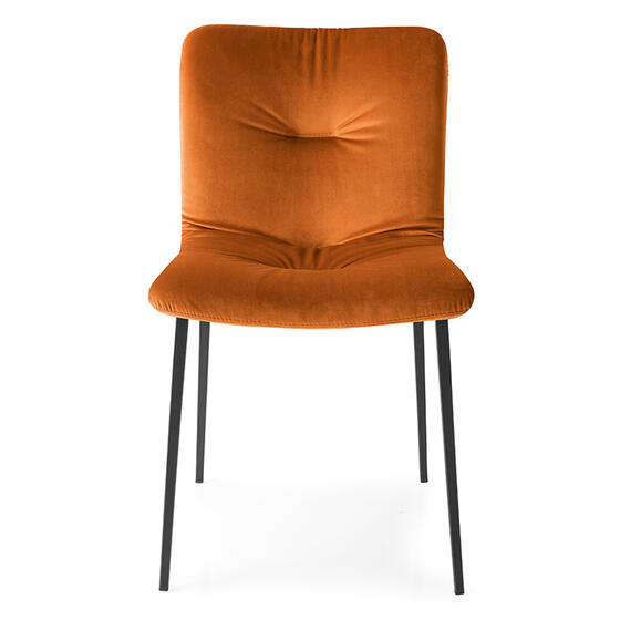 Annie: Chair with plush seat and metal base | Calligaris New York