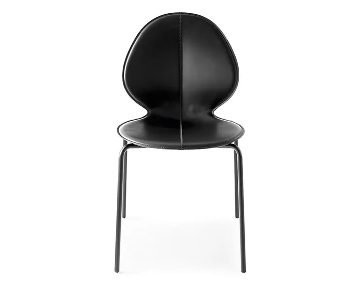 Basil: Plastic or leather chair with metal base | Calligaris New York