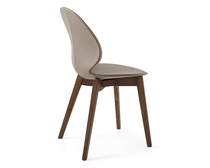 Basil: Chair with wooden base | Calligaris New York