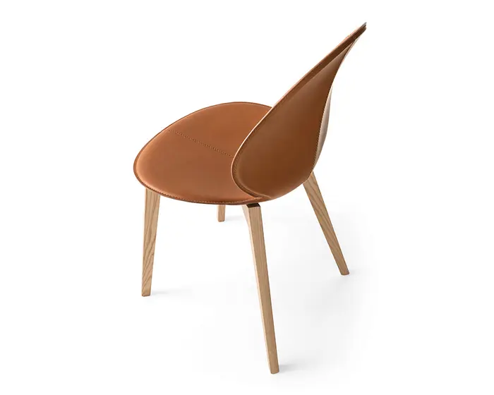 Basil: Chair with wooden base | Calligaris New York
