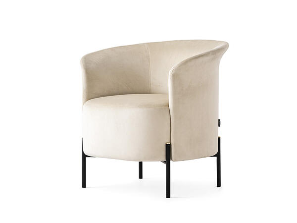 Rendez Vous Upholstered armchair with metal frame CS3418 1300 MTO