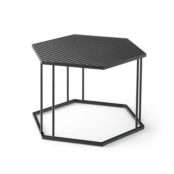 Renee: Hexagonal coffee table with metal frame | Calligaris