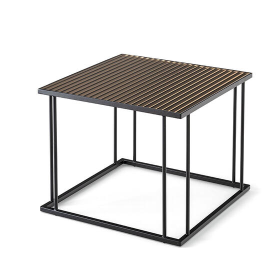 Renee: Square coffee table with metal frame | Calligaris New