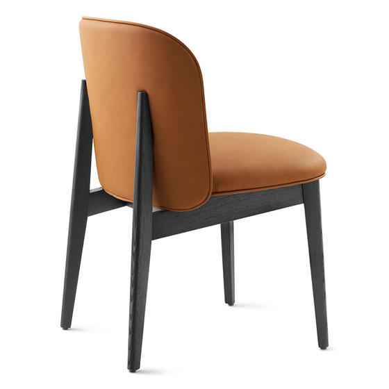 Abrey: Upholstered chair with wooden base | Calligaris New York