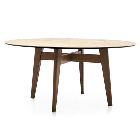 Galibier ガリビエール　　UK8 Abrey: Table with extendable elliptical top and wooden legs