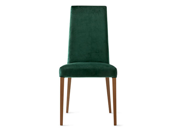 Méditerranée Upholstered chair with wooden legs Removable Cover 