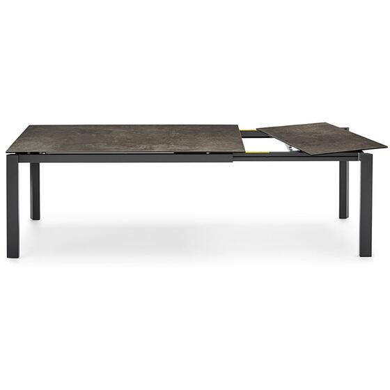 最適な価格 Duca: Table legs metal and top rectangular extendable with ダイニングテーブル