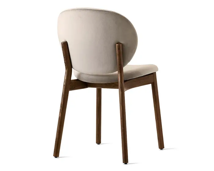 Inès: Upholstered chair with wooden frame | Calligaris New York