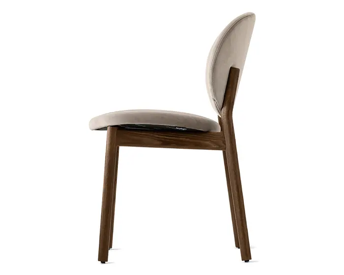 Inès: Upholstered chair with wooden frame | Calligaris New York