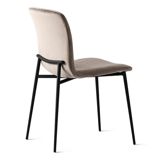 Love: Upholstered quilted chair with metal frame | Calligaris New York