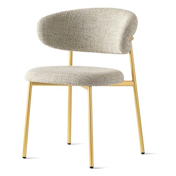 Oleandro Upholstered chair with metal base Calligaris New York