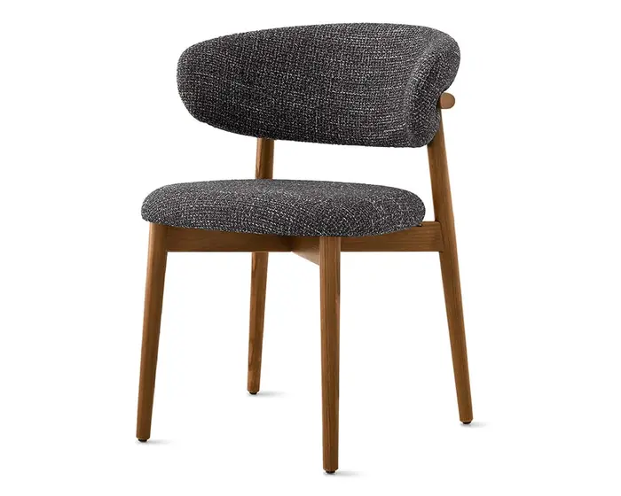 Oleandro: Upholstered chair with wooden base | Calligaris New York