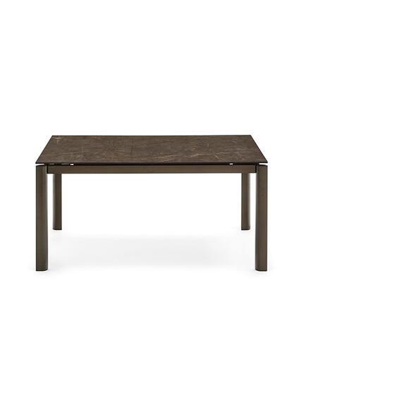 Stream Table with extendable rectangular top and metal legs Medium