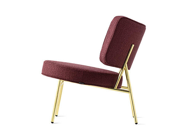 Coco: Upholstered lounge chair with metal frame | Calligaris New York