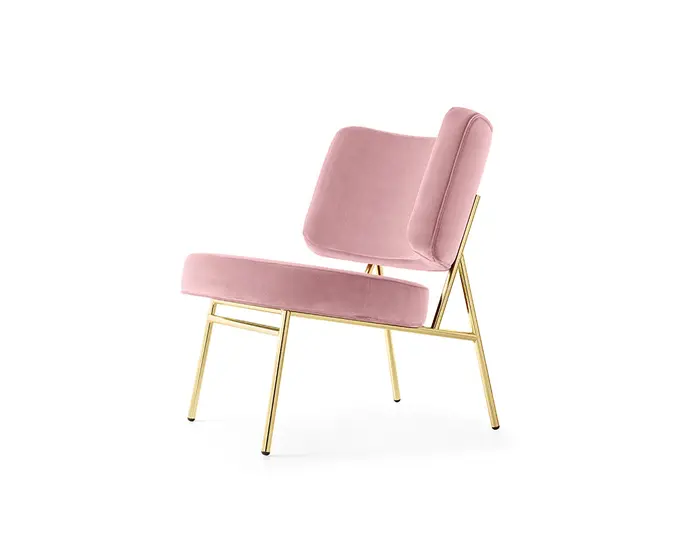 Coco: Upholstered lounge chair with metal frame | Calligaris New York