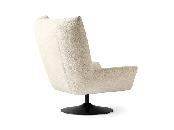 Dalia: Upholstered armchair with swivel base | Calligaris New York