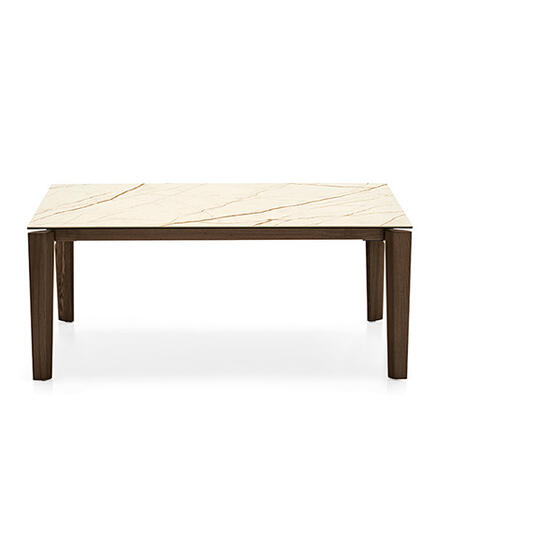 豊富なギフト Dogma: Table with extendable rectangular ceramic top and ダイニングテーブル