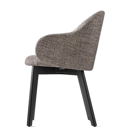 Holly Fab: Upholstered chair with wooden base | Calligaris New York