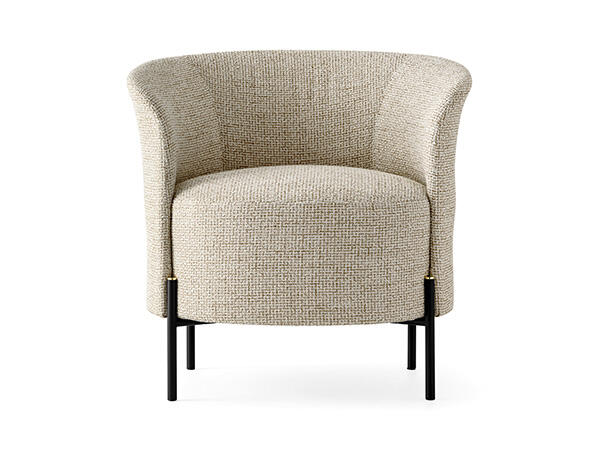 Rendez-Vous: Upholstered armchair with metal frame | Calligaris
