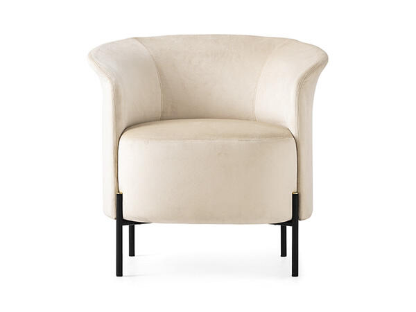 Rendez-Vous: Upholstered armchair with metal frame | Calligaris