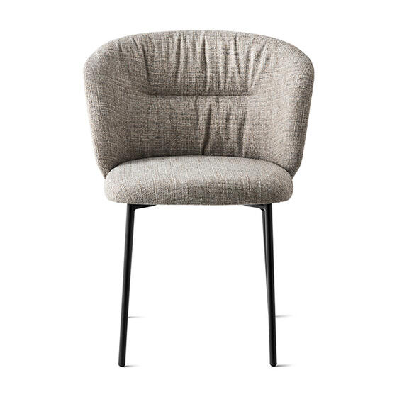 Sweel: Upholstered chair with metal base | Calligaris New York