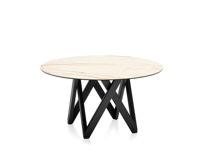 Cartesio Geometric Pedestal Base Table - Thumbnail 4