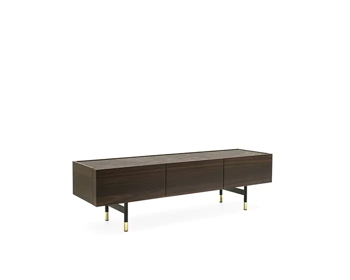 Horizon: Wooden TV stand with storage | Calligaris New York